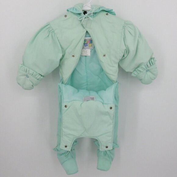 VTG Alpine Way 18M 18 Months Embroidered Bunny Cat One Piece Snow Suit Jumpsuit - Picture 7 of 15